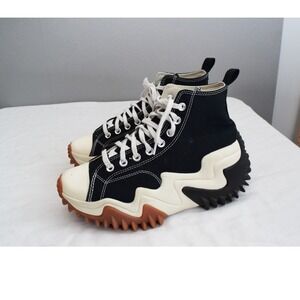 Converse Run Star Motion Hi 10 Black White Gum Honey Platform Sneakers Womens